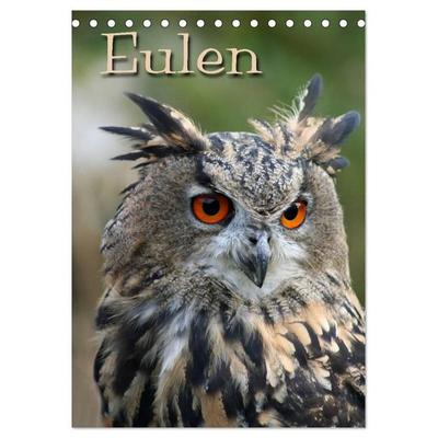 Eulen (Tischkalender 2027 DIN A5 hoch), CALVENDO Monatskalender