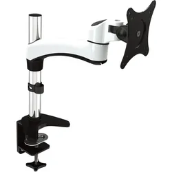 Jenimage ME120TK-Desk Mount 1 Monitor Tilt -90 to +45 degrees Rotation 180 degrees Swivel 360 degree (Tisch), Monitor Halterung, Weiss, Schwarz