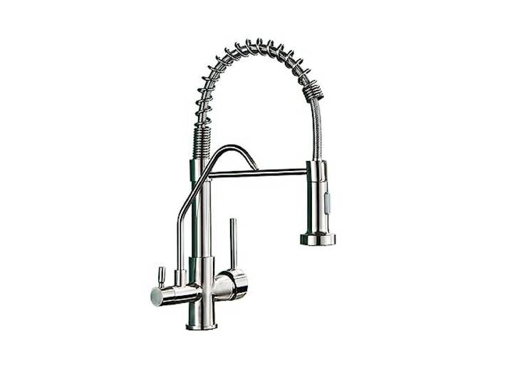 SWENEEN Küchenarmatur Mit Wasserfilter Und Doppelbrause In Mattschwarz, Trinkwasser, Spültischarmatur, Typ B-Gebürstetes Nickel,Type B-Brush Nickel