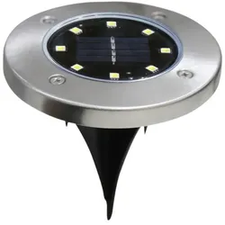LUXULA LED Solar-Bodenleuchte LXSO700120 5 lm neutralweiß silber IP44