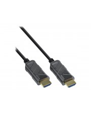 InLine HDMI AOC Kabel Ultra High Speed 8K4K schwarz 30m LWL Schwarz (17930I)
