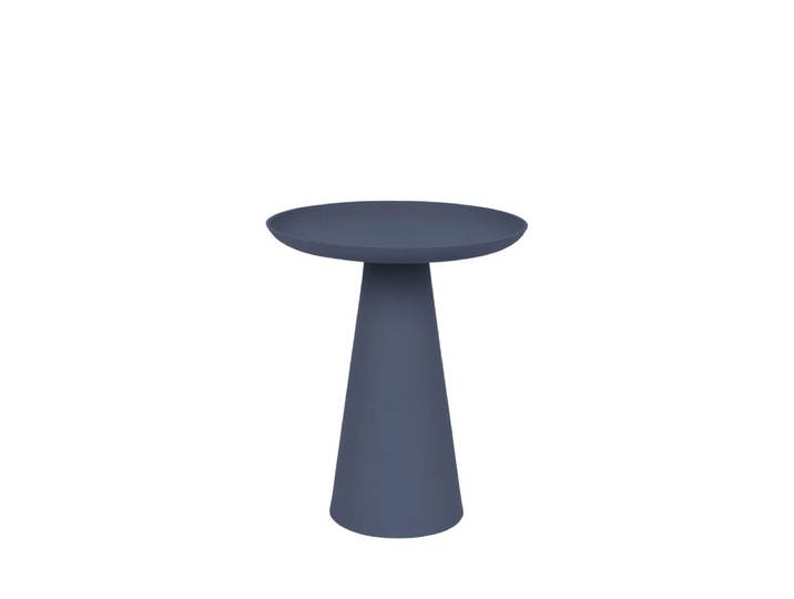 Table d'appoint ronde en aluminium ø34,5cm - bleu