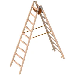 Layher 1053 Holzstehleiter nach Ö-Norm Z1501 2x9 Sprossen