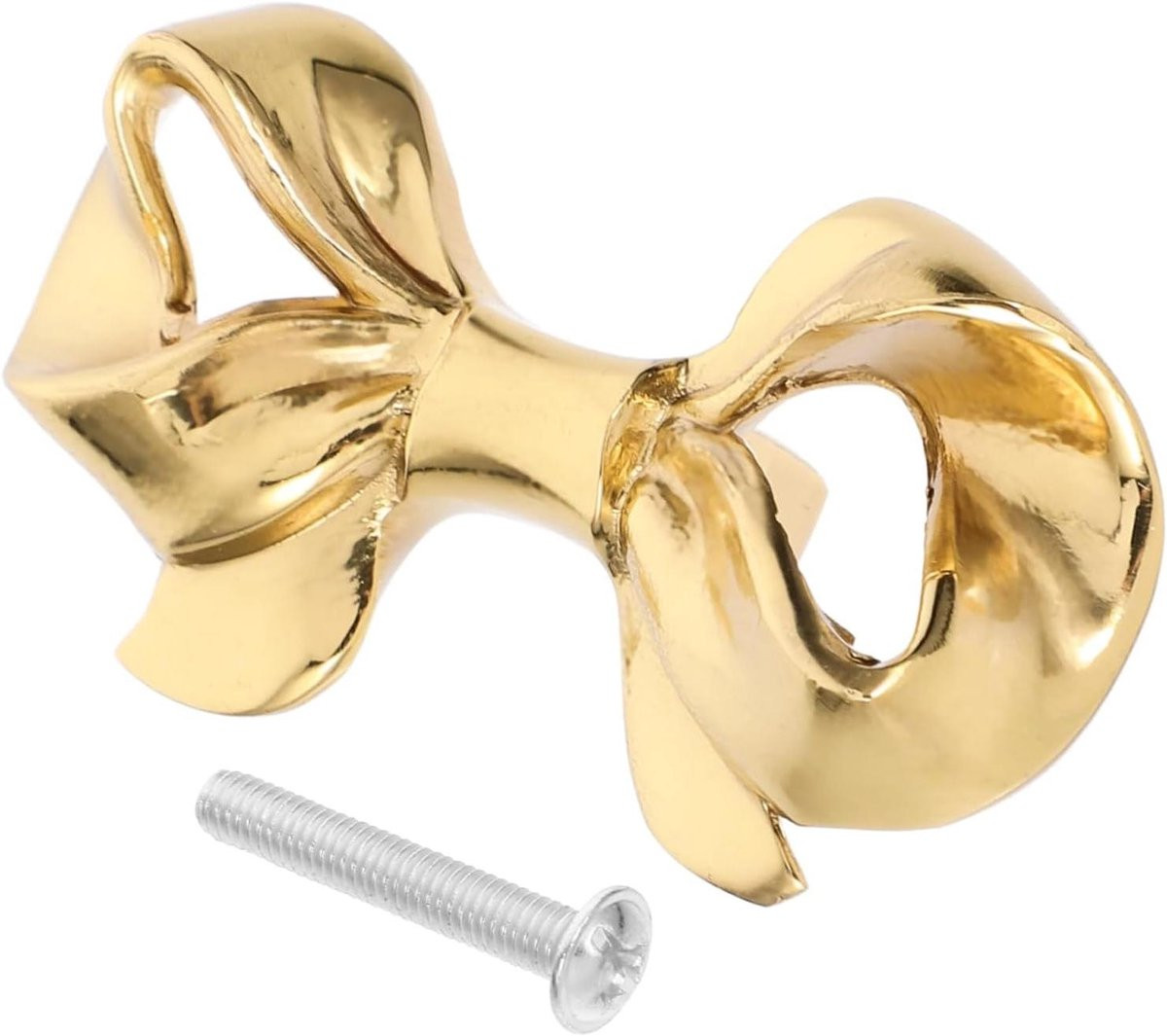 Meubelgreep Messing - Boogvormige knop in Goud - Antieke replica stijl