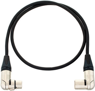 pro snake XLR Patch Angled/Angled 1m Noir