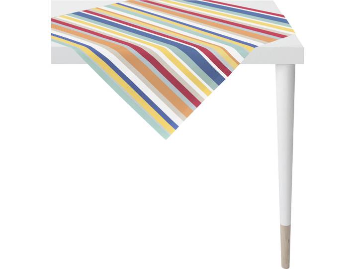 Mitteldecke APELT 3901 OUTDOOR, Sommerdeko, Sommer , bunt, B:85cm L:85cm, Polyacryl, Tischdecken, Mitteldecke, Digitaldruck, in Streifenoptik