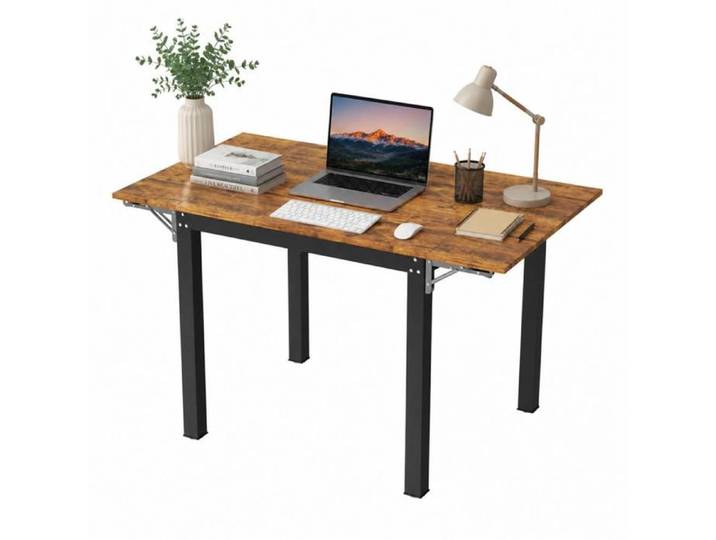 MIPAN. Table De Salle À Manger Extensible - Table Pliante - Pour 2 À 4 Personnes - Table Pliante - 119 X 78 X 75 CM - Marron