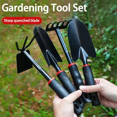 Small Shovel Set Of Four, Gardening Tools For Vegetable Gardening trowel