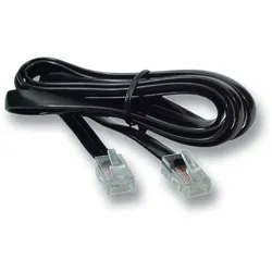 EFB K2407SW.2 Modularkabel schwarz, 2 x RJ45 (8/8) Stecker, 1:1, 2, 0 m K2407SW2