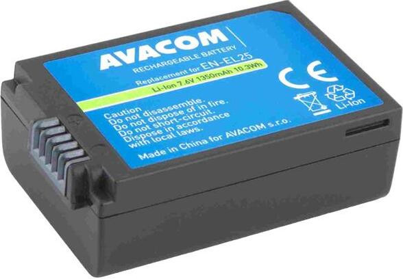AVACOMtech Vervangingsbatterij voor Nikon EN-EL25, Li-Ion, 7.6V, 1350mAh, 10.3Wh