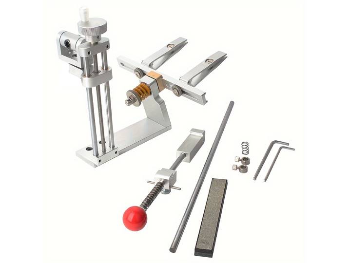 Affûteur de couteaux professionnel, tête rotative à 360 degrés, affûteur d'angle fixe, outil d'affûtage d'angle fixe de précision avec 80 # Whet