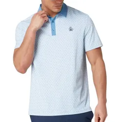 Penguin Golf Petes Tee Time Polo Herren blau/weiss