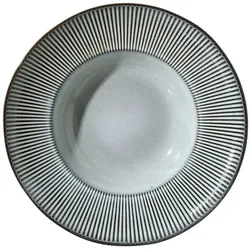 4er-Set Ritzenhoff & Breker Pastateller Salerno Ø 30,5 cm Steingut Grau