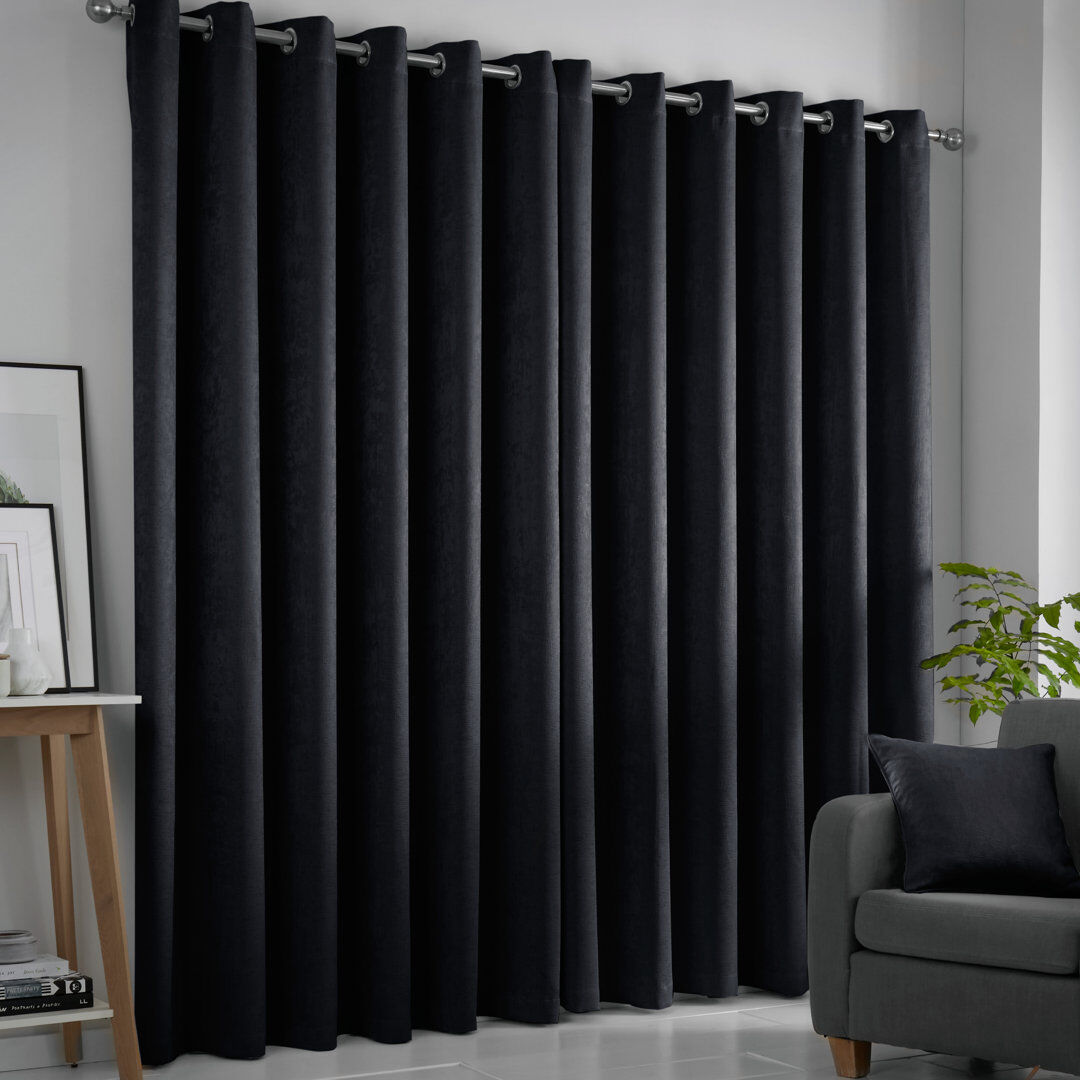 Fusion Strata Semi Sheer Curtain Width 229 x Drop 275 cm
