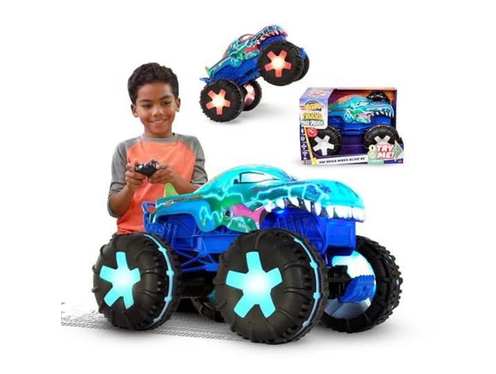 Hot Wheels Monster Trucks Mega-Wrex Alive RC, bestuurbare truck