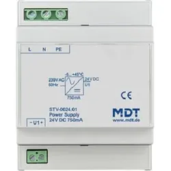 MDT Spannungsversorgung für VisuControl 24VDC SELV 750mA 4TE STV-0024.01