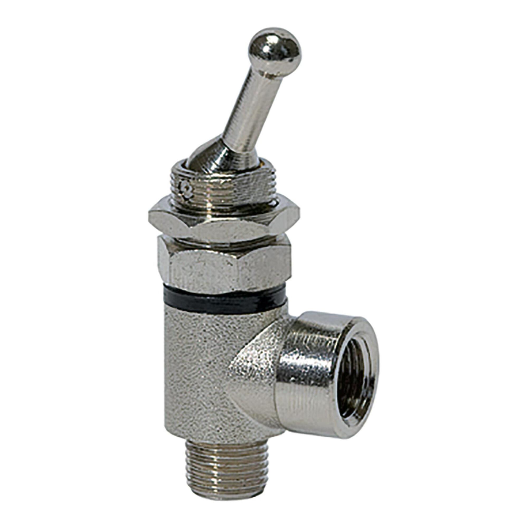 Riegler 2/2-Wege-Kipphebelventil, beidseitig,Gewindeanschluss G1/4,G1/4IG (360.014-1/4)