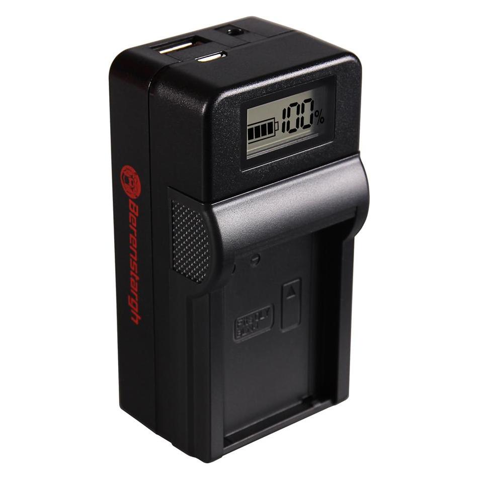 Berenstargh Synchron USB Ladegerät f. Olympus BLN-1 OMD EM1 E-M1 EM5 E-M5 EM5 Mark II E-m5 Mark II (Kamera Akku Ladegerät) (61064054)