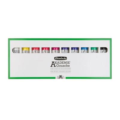 Schmincke Akademie Gouachefarben, Kartonset, 10 x 60 ml Tuben