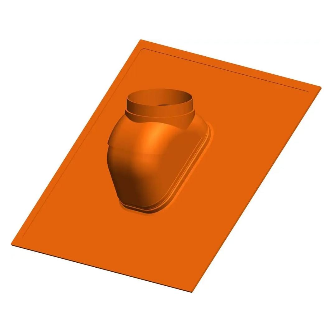 Atec GmbH & Co.KG Dachpfanne PolyTop 25Gr bis 45Grad ziegelrot DN 60/100 + DN 80/125 (1561)