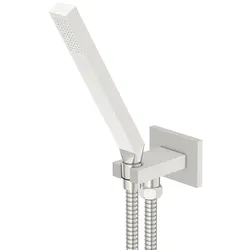 Steinberg Serie 135 Handbrausegarnitur, Stabhandbrause, integrierte Brauseanschlussbogen, 1351670BN, Farbe: Brushed Nickel