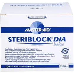 Steriblock Dia Beige 95x28Mm Druckpflaster 100 ST