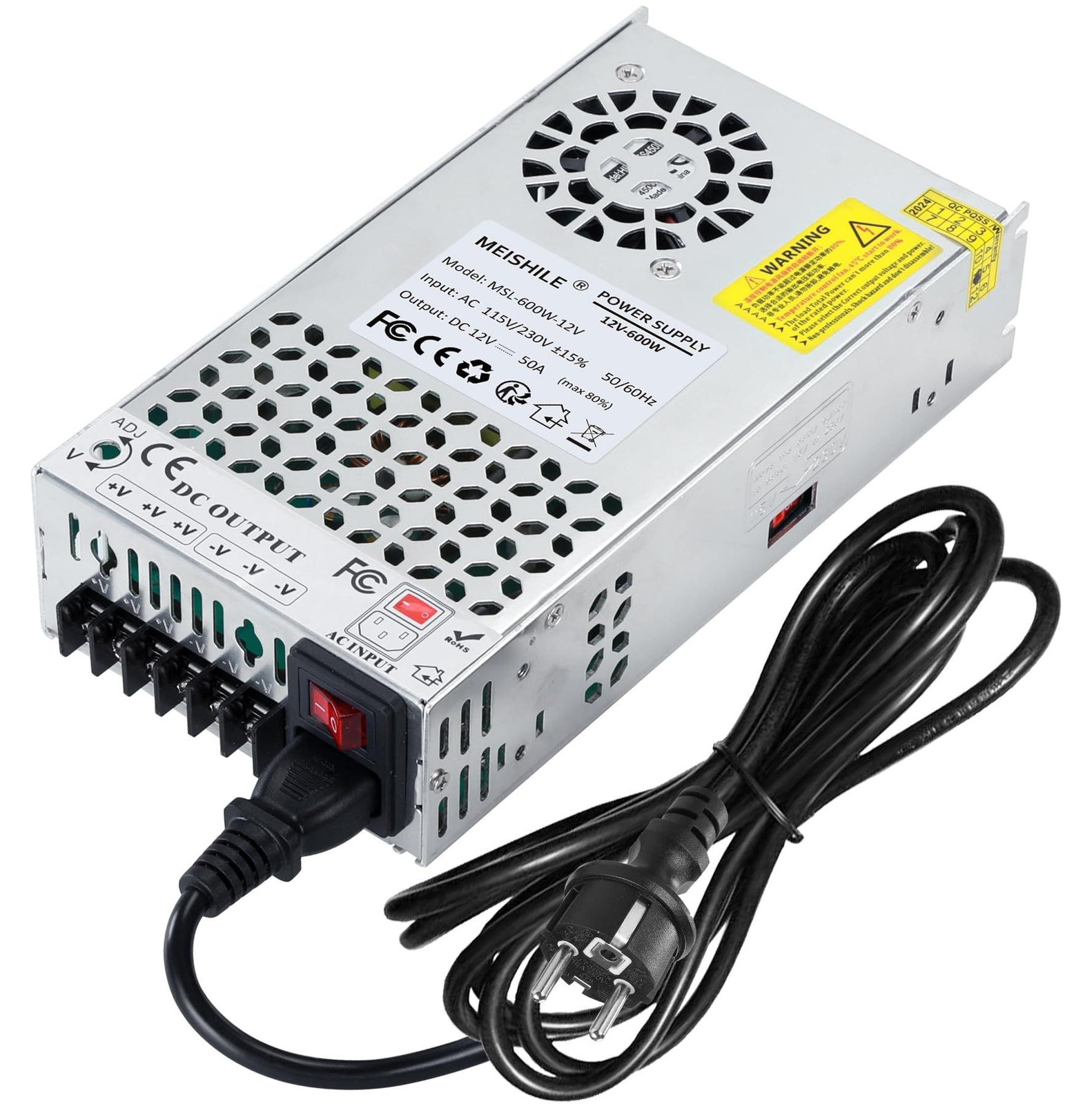 Selius Schakelende Voeding AC naar DC 12V 50A 600W