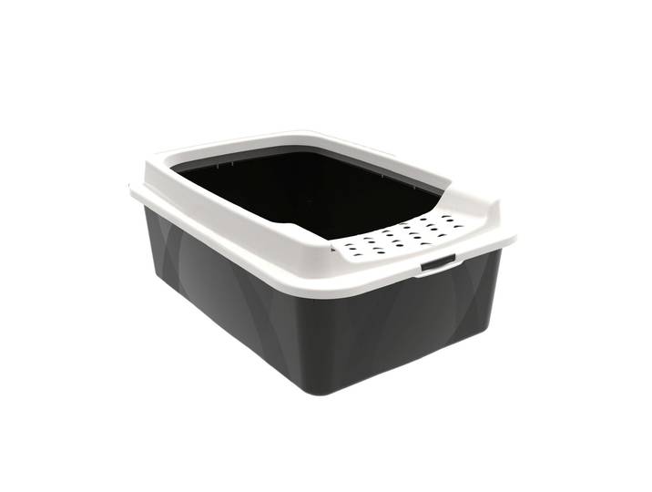 Katzentoilette ROTHO Bonnie M ECO , beige (bunt), B:39,3cm H:20,9cm L:57,2cm, Tiertoiletten, Katzentoilette