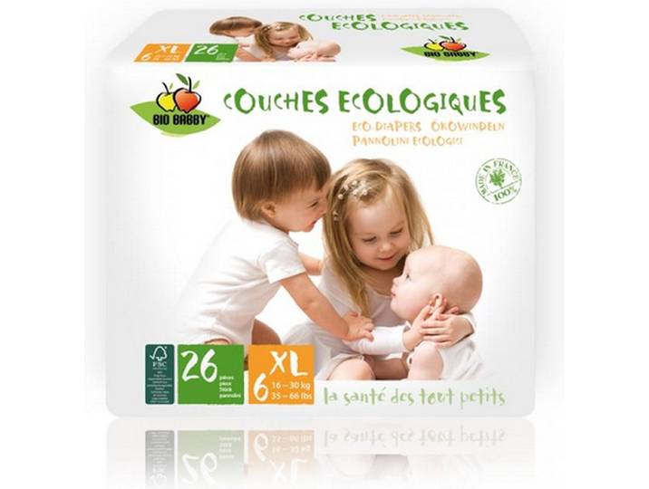 Bio Babby XL - 16/30 kg - 26 milieuvriendelijke luiers
