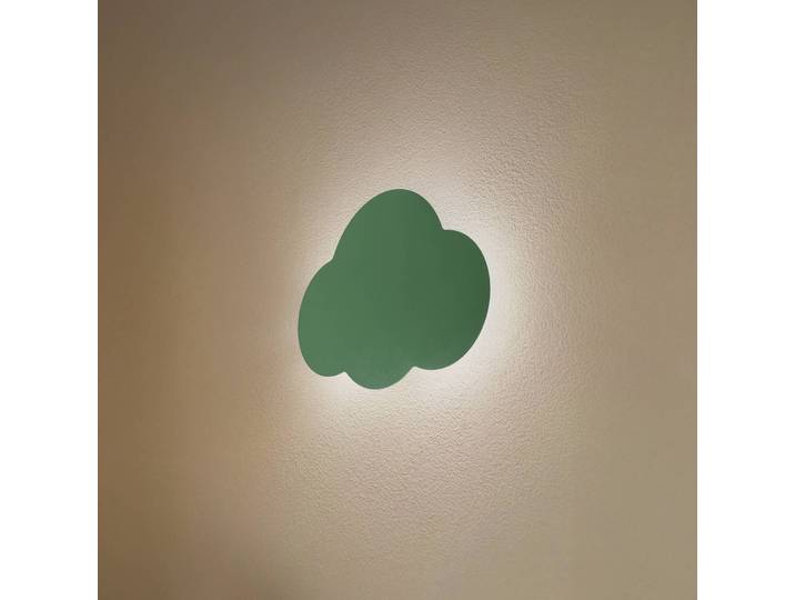 Wandleuchte Cloud TK Lighting, dimmbar, grün, für Wohn- / Esszimmer, Metall, Junges Wohnen