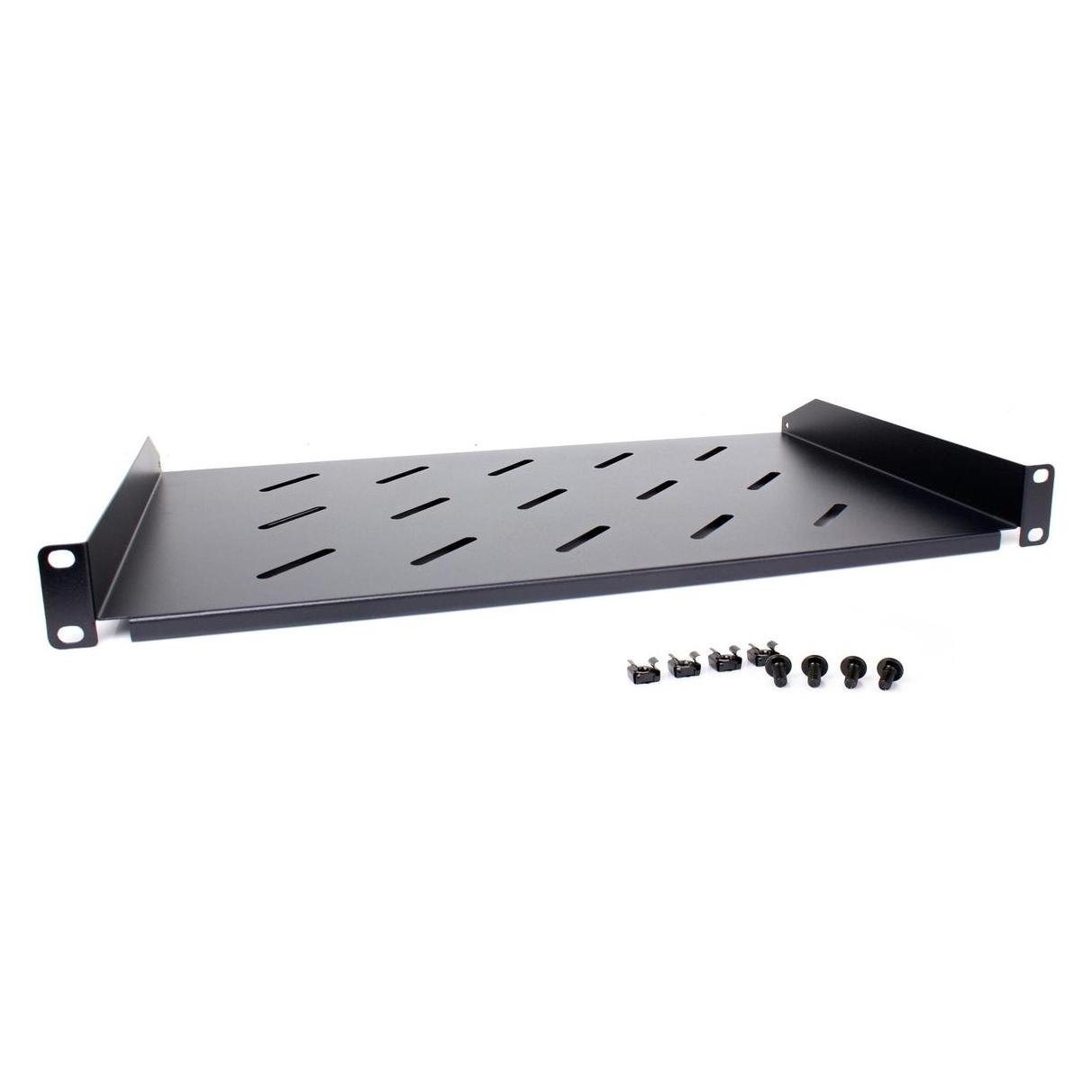 Getfort Universelles 19-Zoll-Rack mit 1U, 170 mm, schwarz (GETFORT)