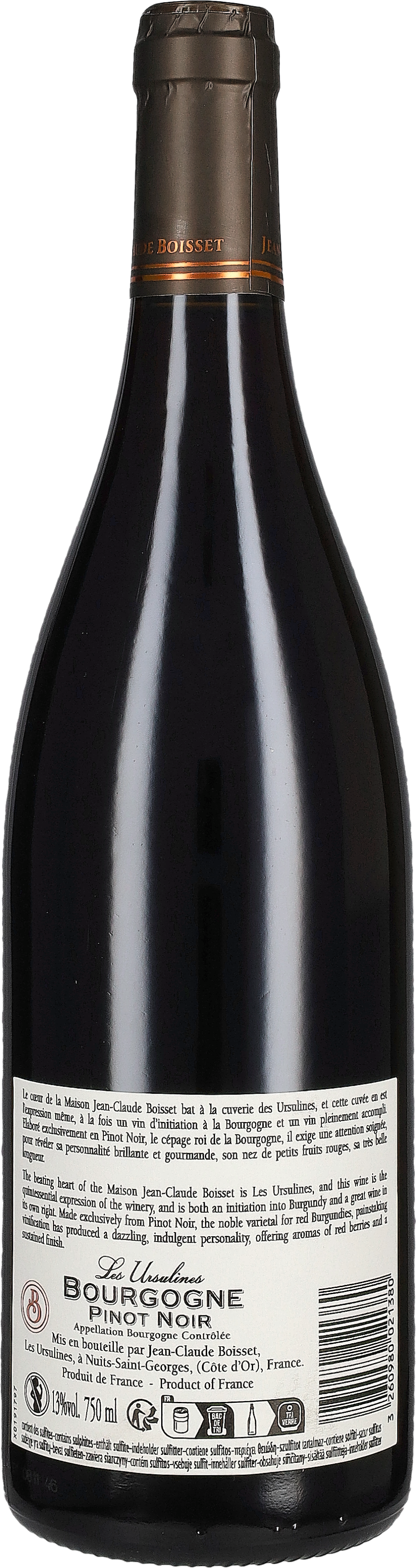 Jean Claude Boisset Bourgogne Rouge 'Ursulines' 2023
