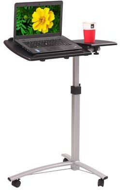 karlinc "40.9""Home Use Multifunctional Lifting Computer Desk Brown/Black"