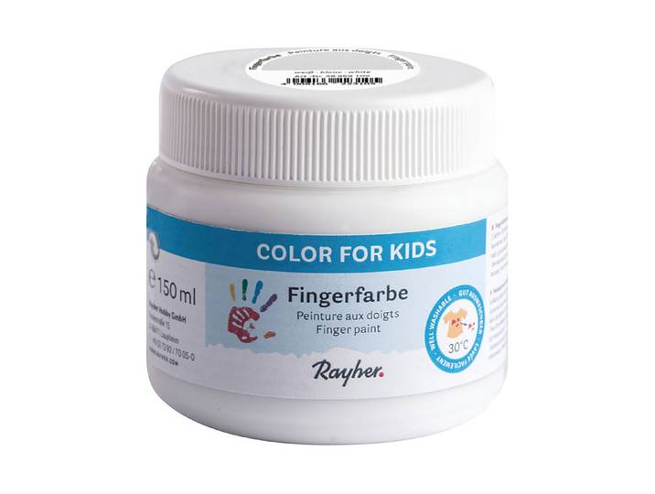 Rayher Fingerfarbe Weiss 150 ml