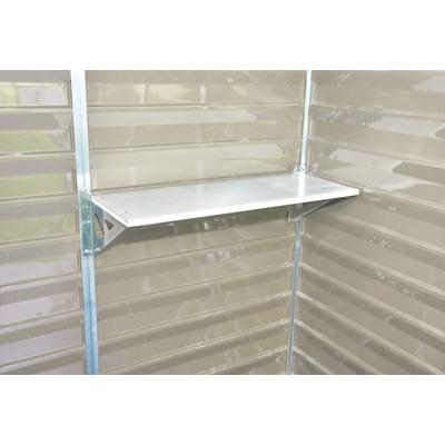 Anbauregal PALRAM - CANOPIA "für Skylight / Rubicon", weiß, B:85cm H:22cm T:31cm, Aluminium, Kunststoff, Regale, robuste Aluminiumstruktur