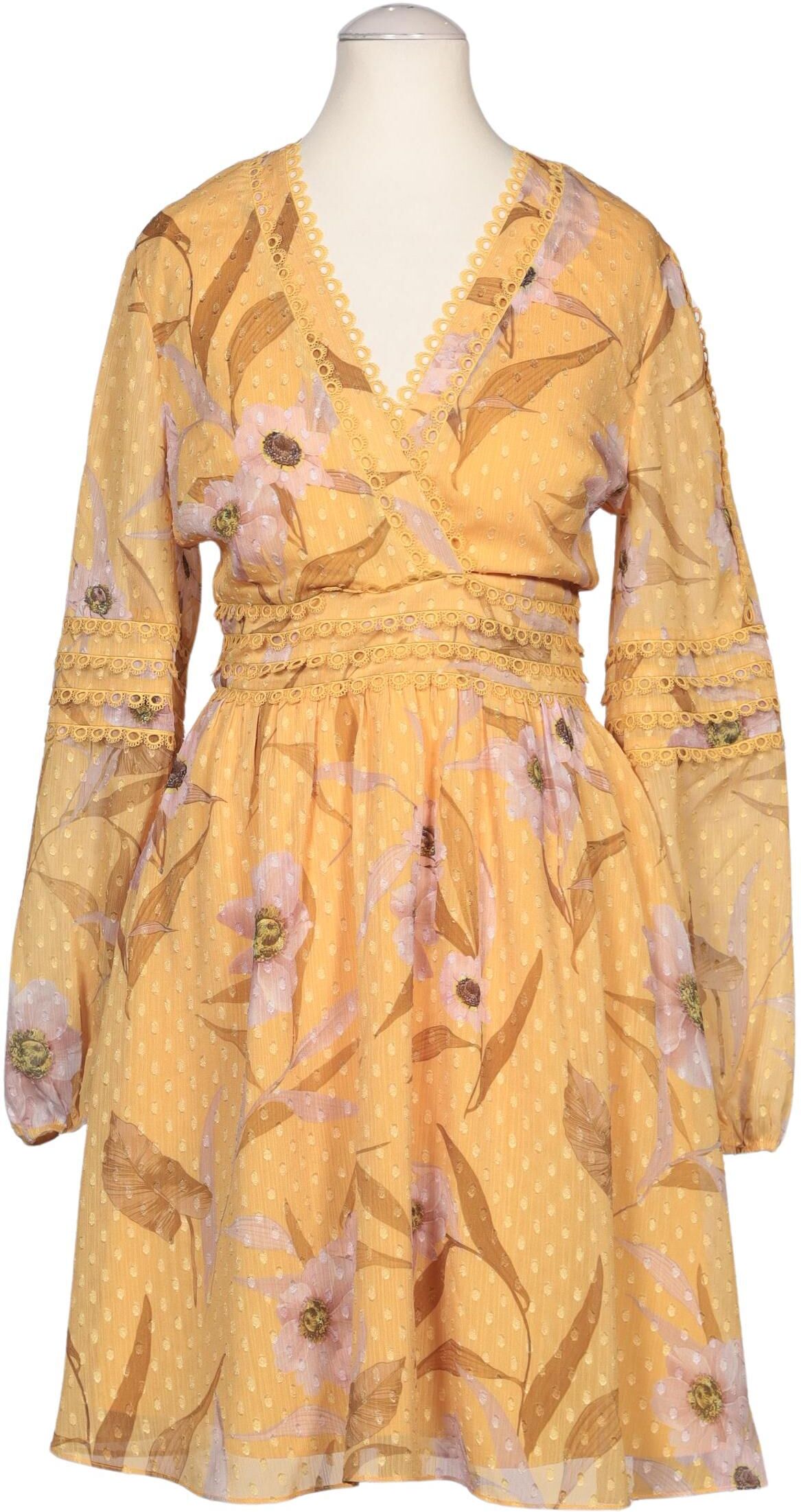 TED Baker Damen Kleid, Gelb, Gr. EU 34 (Ted Baker 0), Synthetik - Second Hand