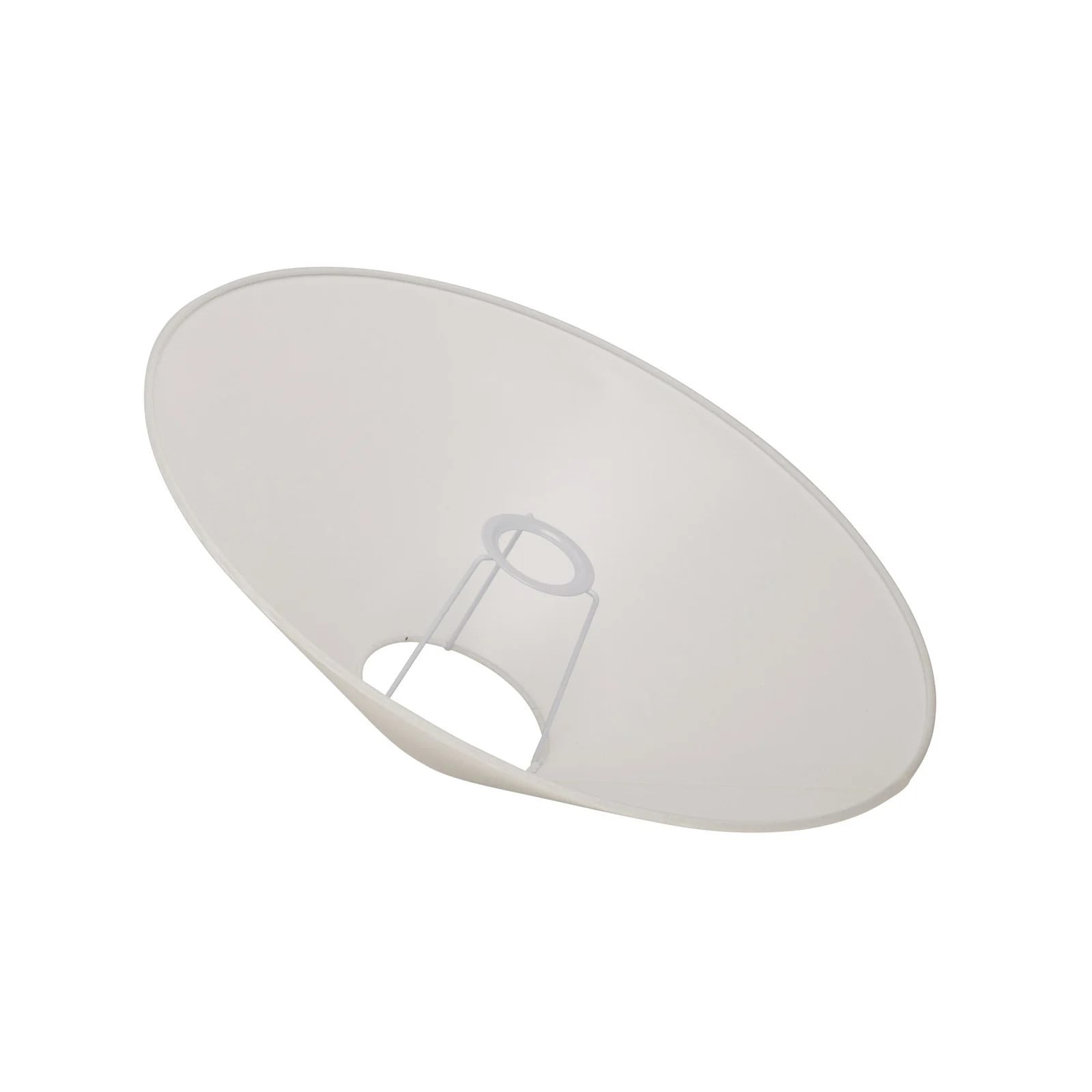 Watt & Veke Basic platte kap, wit, Ø 42 cm, linnen
