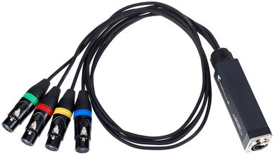 Stairville RJ45 DMX Shuttle Snake FX4-5p Noir