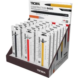 Troika, Schreibstifte, Thekendisplay 18XCONSTRUCTION BASIC multitasking pen (Assorted colours, 18x)