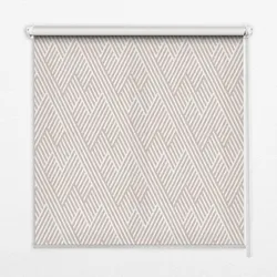 INNENROLLO - Fensterrollo - Rollo - 100x100 cm - Beige Streifen