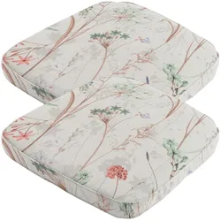 Natura Punto, Sitzkissen, Stuhlkissen Outdoor, Blumenmuste, 2er-Set (48 x 48 cm)