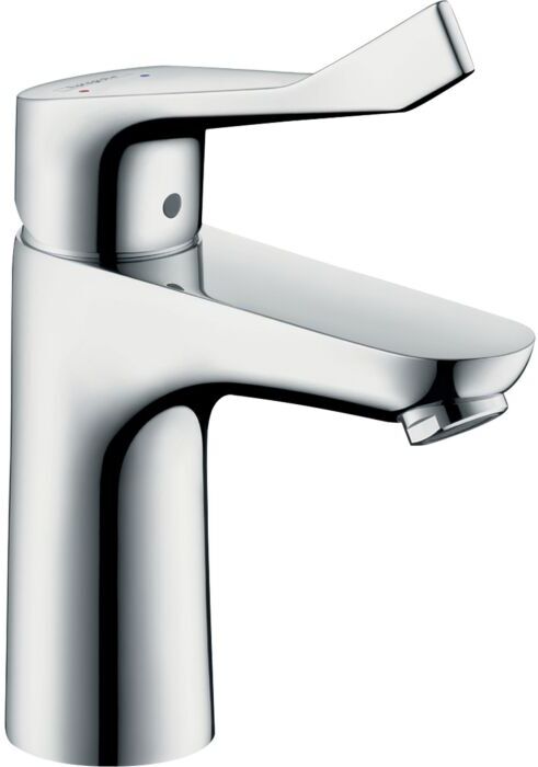 Hansgrohe Focus Care Waschtischarmatur 31915000 ComfortZone 100, extra langer Hebel, ohne Ablauf