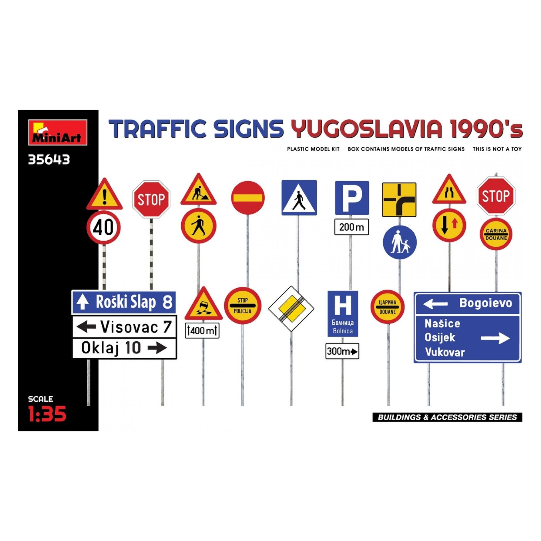 Mini art Traffic Signs. Yugoslavia 1990's (35643)
