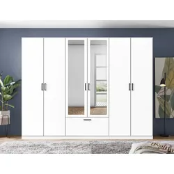 Kleiderschrank HARPER RELIZANE (BHT 271x210x54 cm) - weiß - BHT 271x210x54 cm