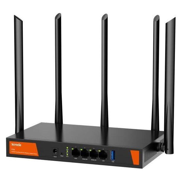 Tenda W30E AX3000 WLAN-Router Gigabit Ethernet Dual-Band (2 4 GHz/5 GHz) Schwarz (W30E)
