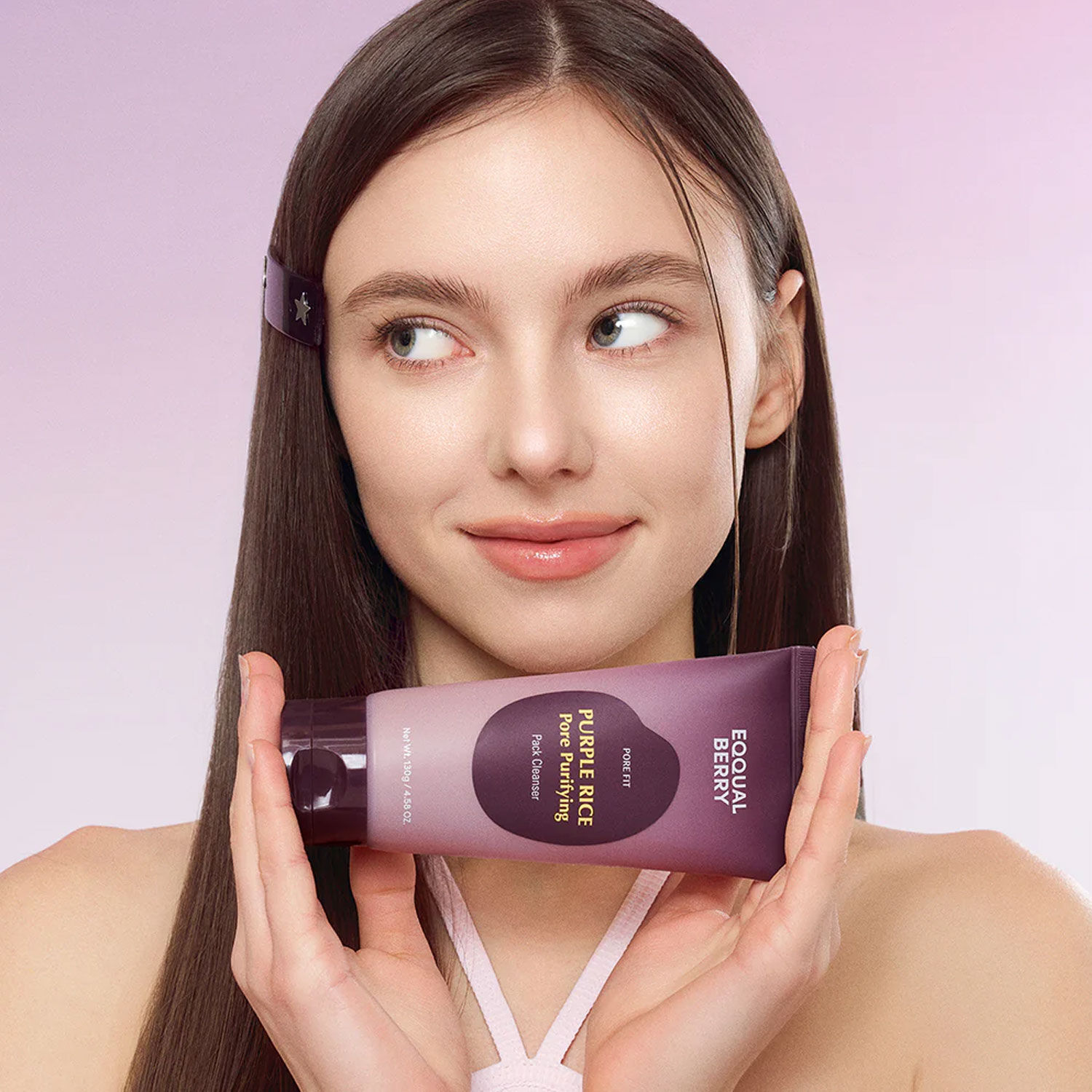 EQQUALBERRY Purple Rice Pore Purifying Pack Cleanser 130g