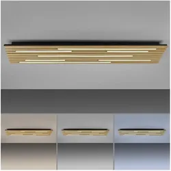 Paul Neuhaus, Deckenleuchte, LED Deckenlampe Q-AKUSTIK Echtholz Smart Home, dimmbar, Fernbedienung, CCT Farbetemperaturregelung (4440 lm)