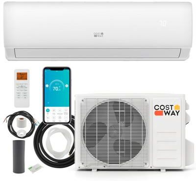 Costway Serie EchoCool aire acondicionado split 23000 BTU, 208/230V con Bomba de Calor