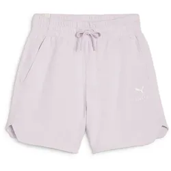 PUMA Better Sportswear 5'' High-Waist Sweatshorts Damen 60 - grape mist XS