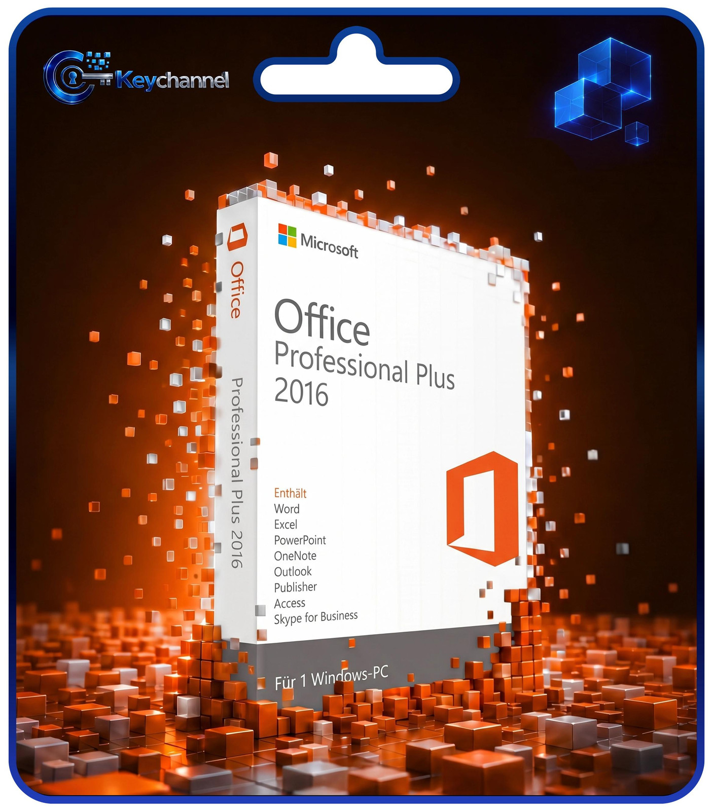 Microsoft Office 2016 Professional Plus volledige versie permanente licentie